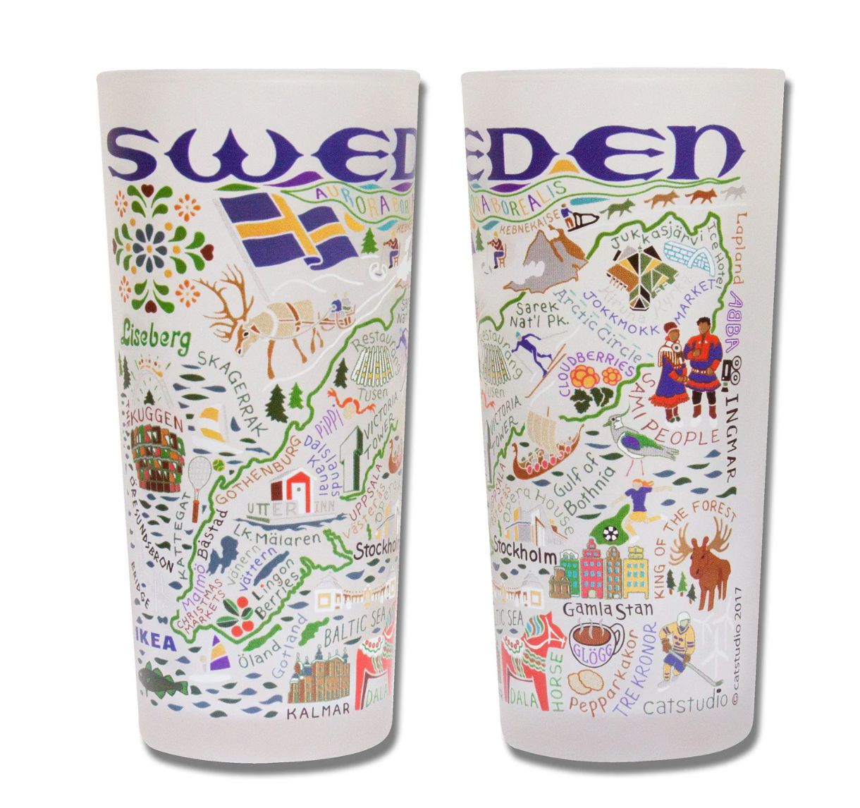 Sweden Drinking Glass Set - Veranda Cafe & Mercantile