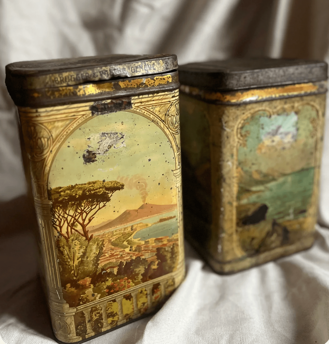 Swiss Vintage Metal Tin - Veranda Cafe & Mercantile