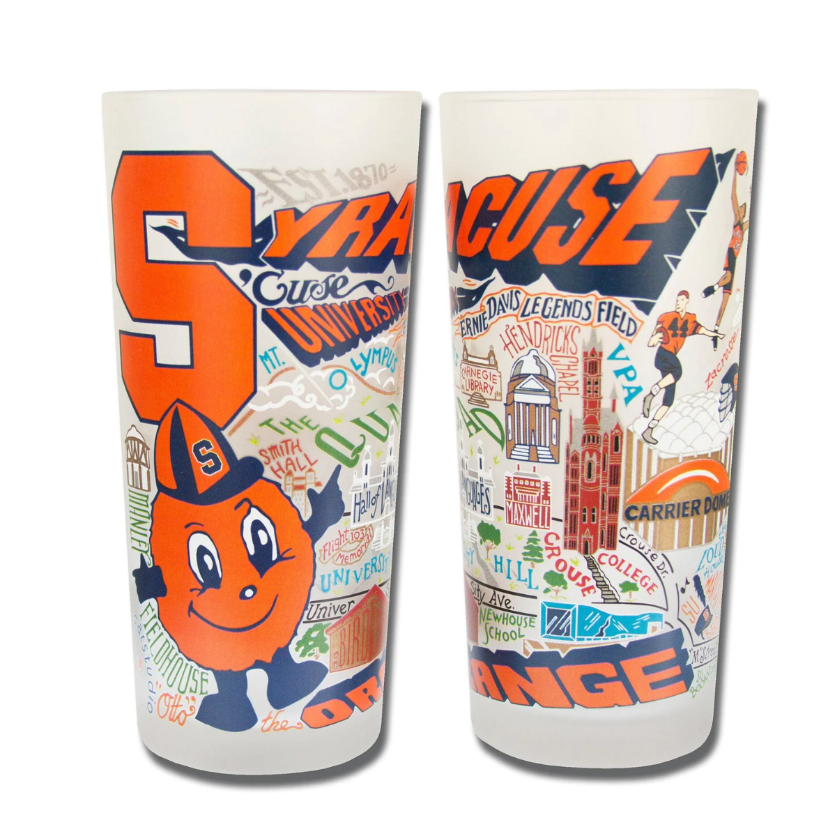 Syracuse University Collegiate Drinking Glass Set - Veranda Cafe & Mercantile