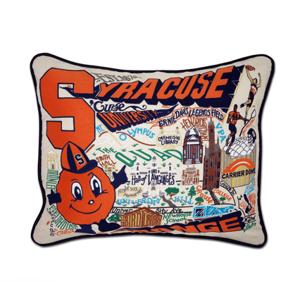 Syracuse University Embroidered Pillow - Veranda Cafe & Mercantile