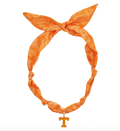 Tennessee Vols Logo Bandana Scarf Necklace - Veranda Cafe & Mercantile