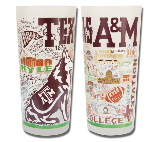 Texas A&M University Collegiate Drinking Glass Set - Veranda Cafe & Mercantile