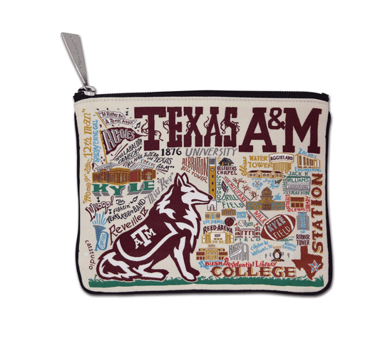 Texas A&M University Zip Pouch - Veranda Cafe & Mercantile