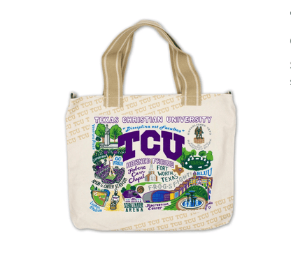 Texas Christian University Collegiate Tote Bag - Veranda Cafe & Mercantile