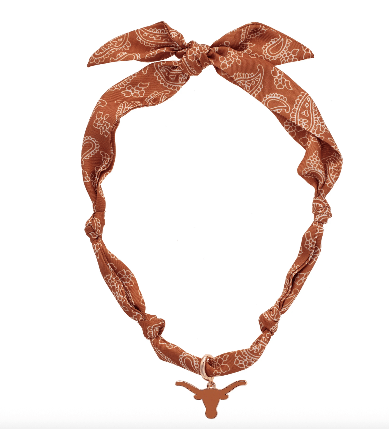 Texas Longhorns Logo Bandana Scarf Necklace - Veranda Cafe & Mercantile