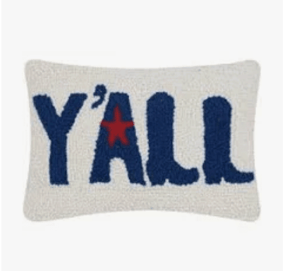 Texas Y'All Boots Hook Pillow - Veranda Cafe & Mercantile