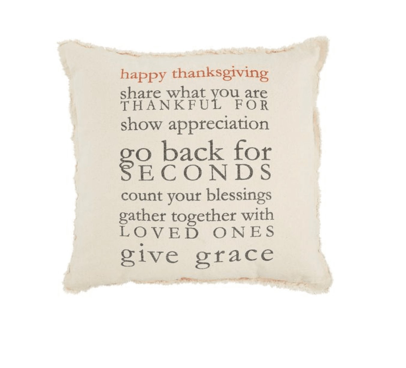 Thanksgiving Rules Pillow - Veranda Cafe & Mercantile