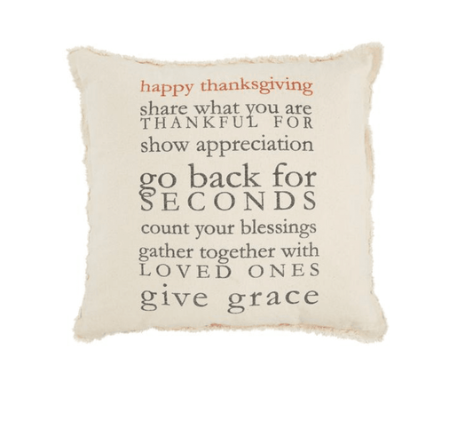 Thanksgiving Rules Pillow - Veranda Cafe & Mercantile