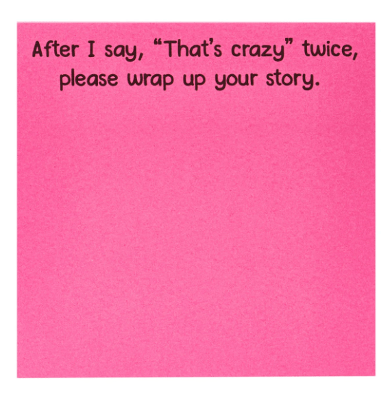 That's Crazy Sticky Notes - Veranda Cafe & Mercantile