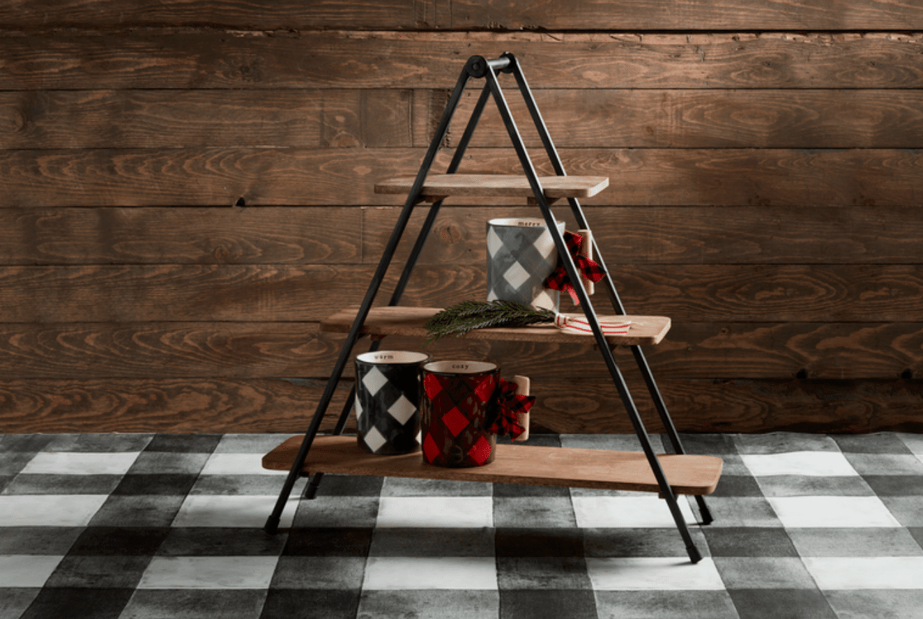 Three Tiered Wood Server Stand - Veranda Cafe & Mercantile