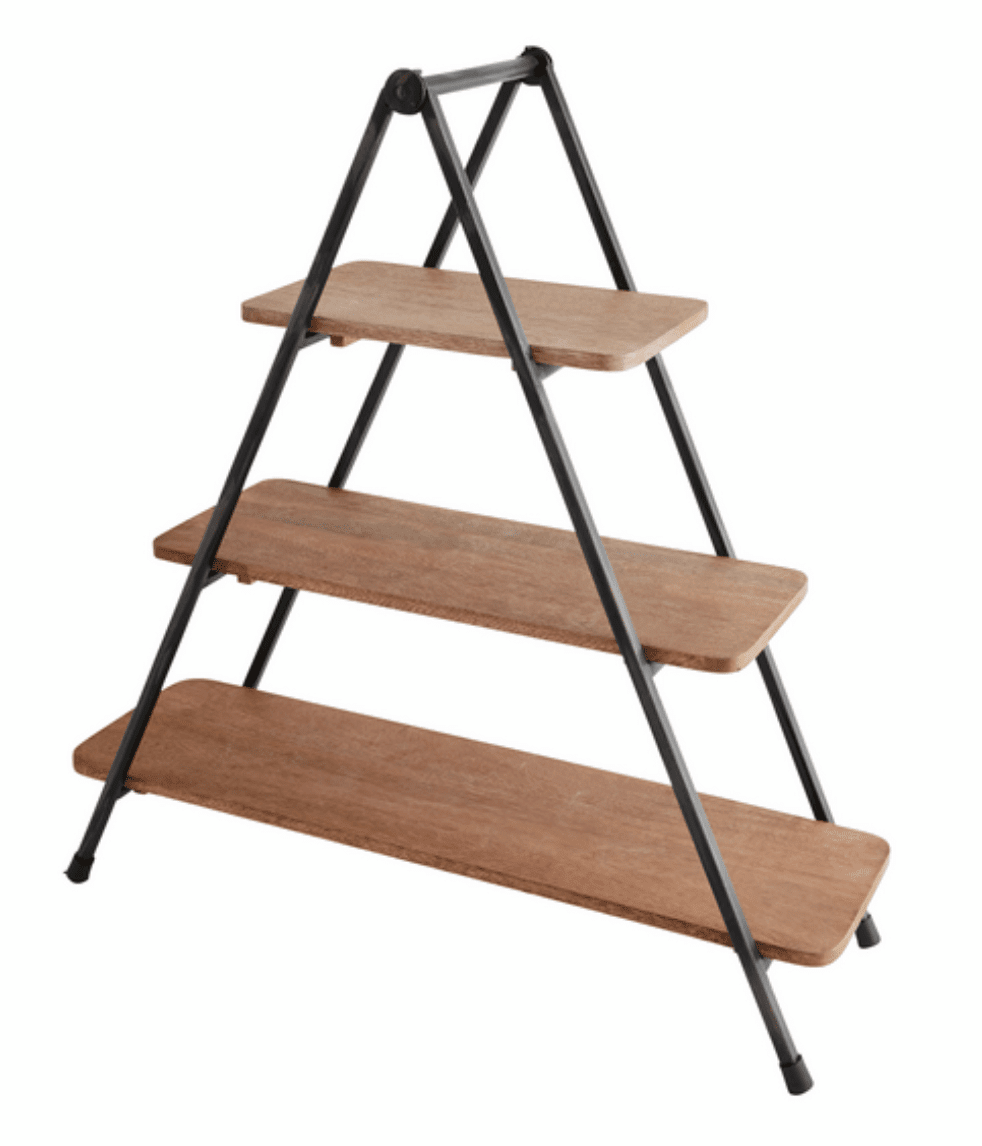 Three Tiered Wood Server Stand - Veranda Cafe & Mercantile