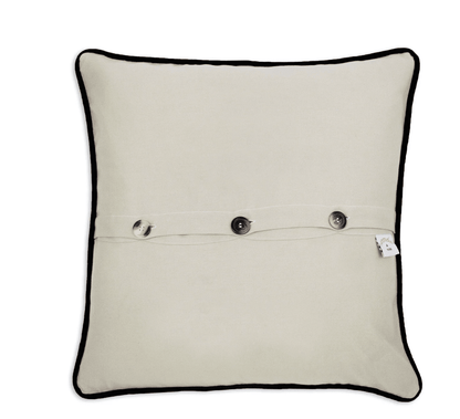 Transylvania Hand - Embroidered Pillow - Veranda Cafe & Mercantile