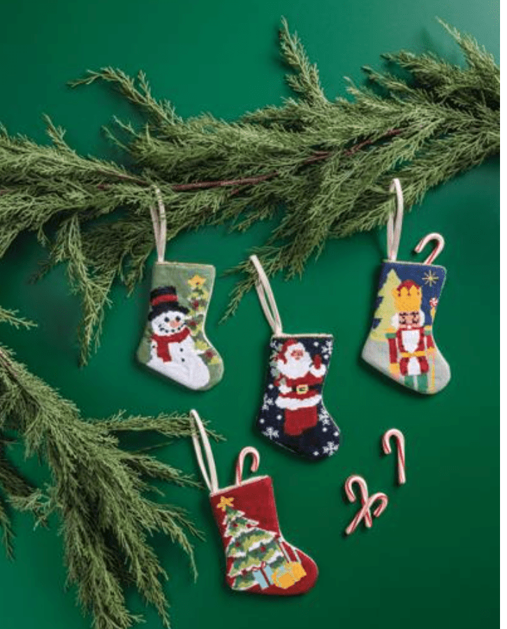 Tree Mini Needlepoint Stocking - Veranda Cafe & Mercantile