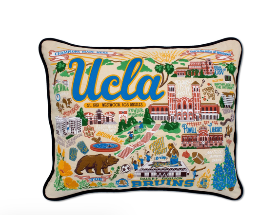 UCLA - University of California Los Angeles Embroidered Pillow - Veranda Cafe & Mercantile