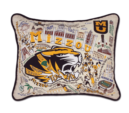 University of Missouri (Mizzou) Embroidered Pillow - Veranda Cafe & Mercantile