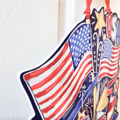 USA Door Hanger - Veranda Cafe & Mercantile