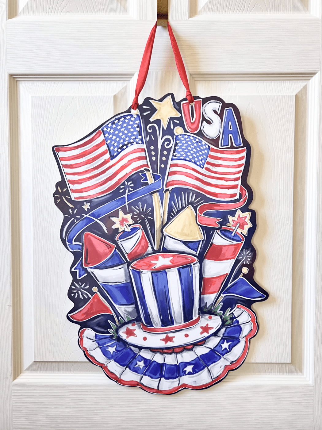 USA Door Hanger - Veranda Cafe & Mercantile