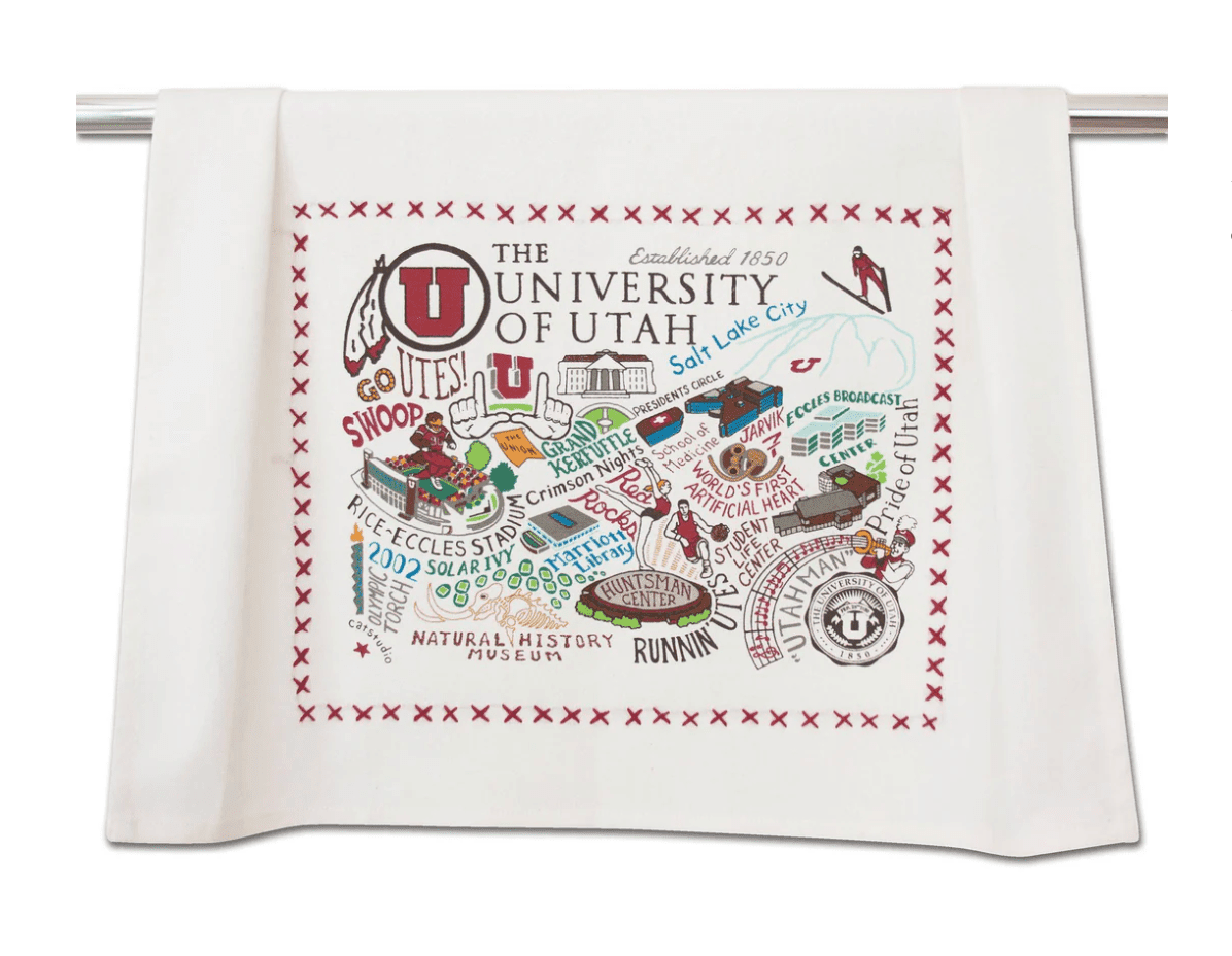 Utah, University of Dish Towel - Veranda Cafe & Mercantile