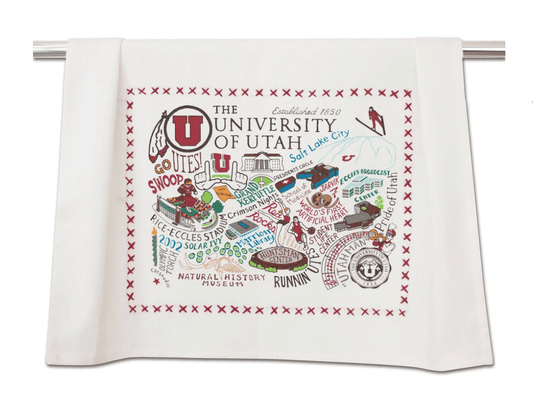 Utah, University of Dish Towel - Veranda Cafe & Mercantile