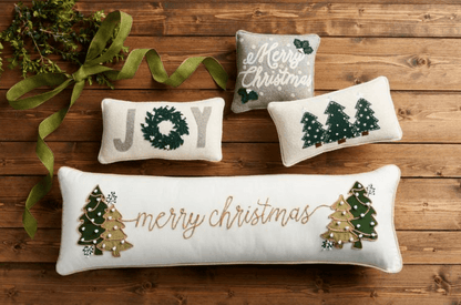 Velvet Tree Merry Christmas Pillow - Veranda Cafe & Mercantile