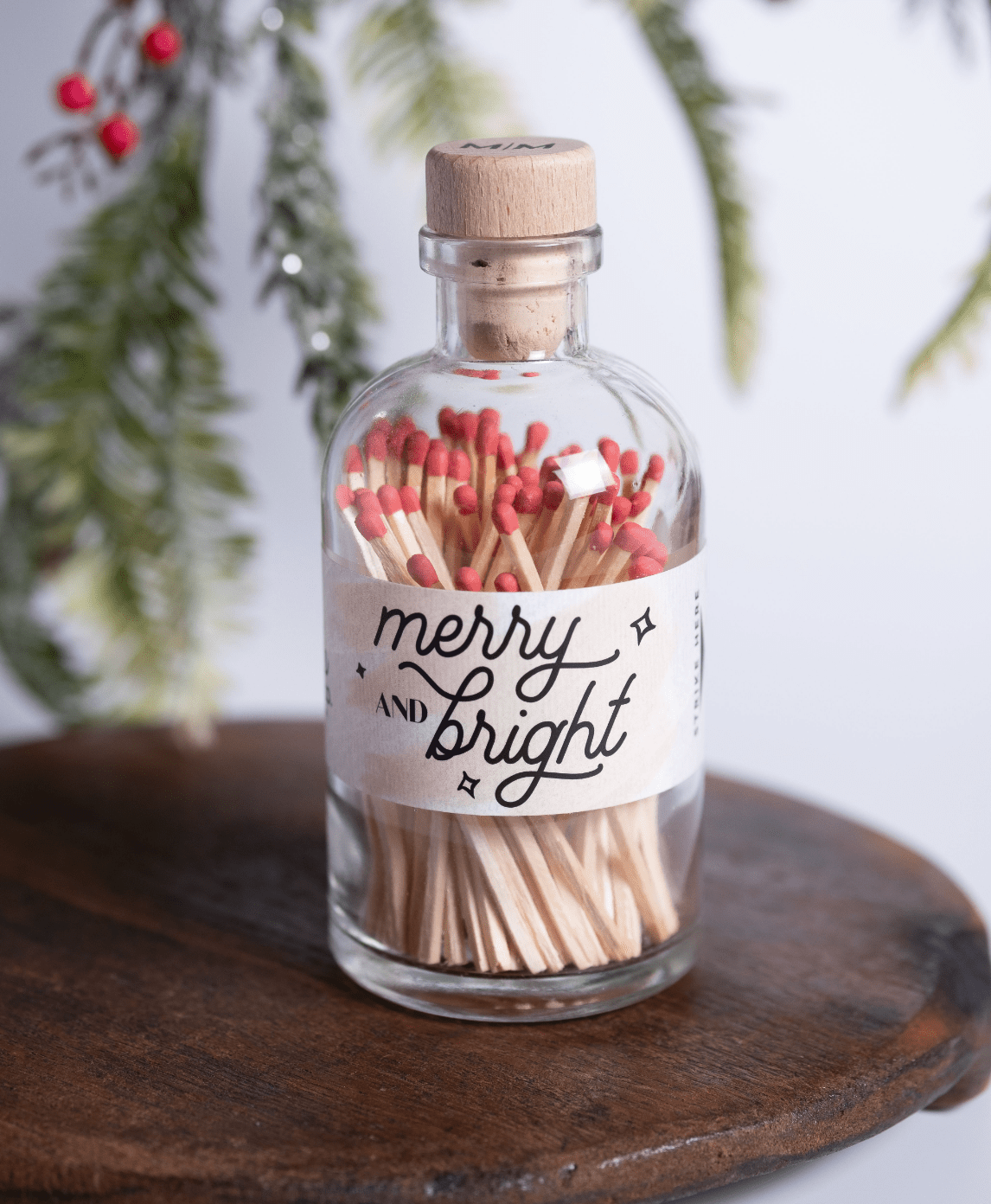 Vintage Apothecary Christmas Merry Red Matches - Veranda Cafe & Mercantile