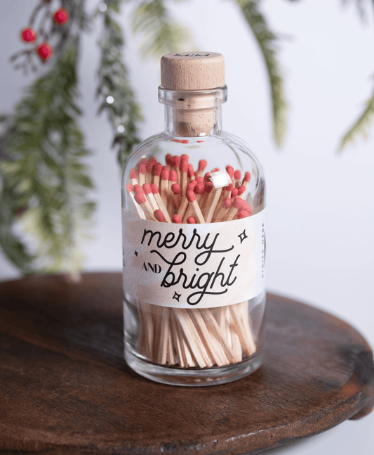 Vintage Apothecary Christmas Merry Red Matches - Veranda Cafe & Mercantile