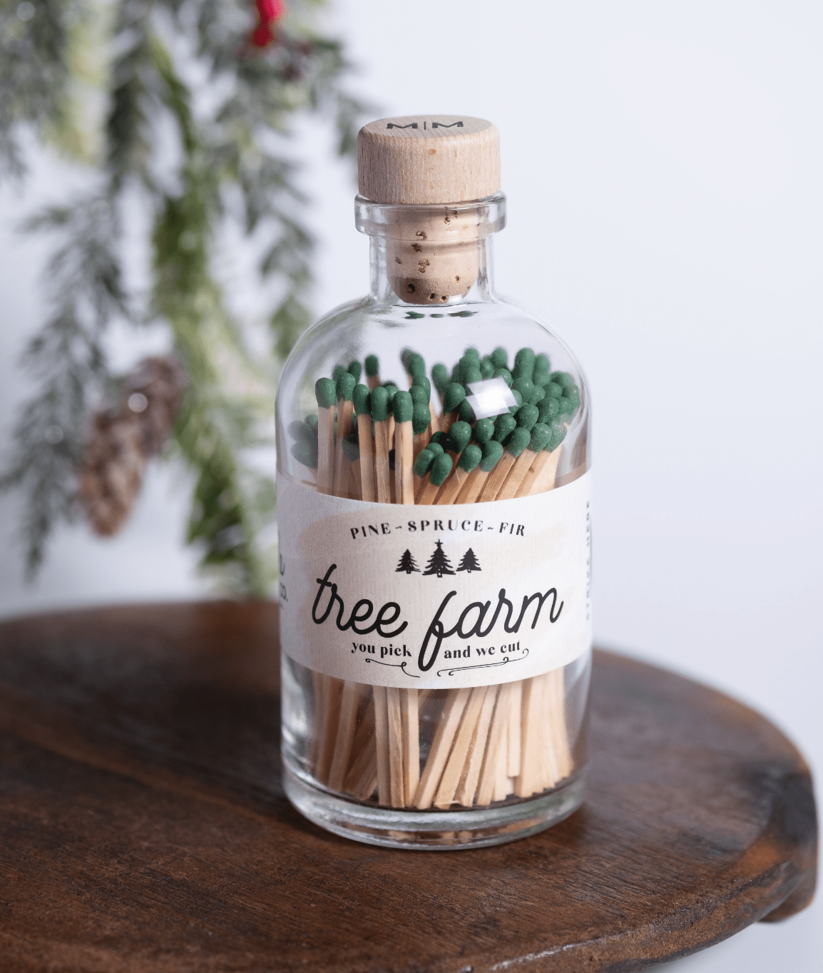 Vintage Apothecary Christmas Tree Farm Matches - Veranda Cafe & Mercantile