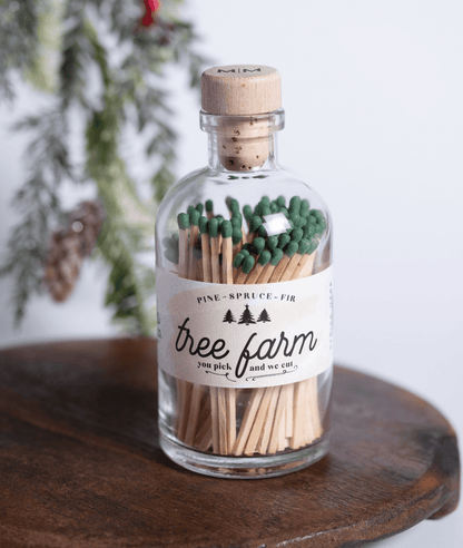 Vintage Apothecary Christmas Tree Farm Matches - Veranda Cafe & Mercantile