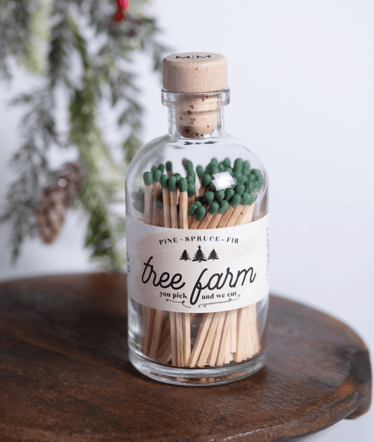 Vintage Apothecary Christmas Tree Farm Matches - Veranda Cafe & Mercantile