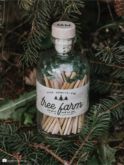 Vintage Apothecary Christmas Tree Farm Matches - Veranda Cafe & Mercantile