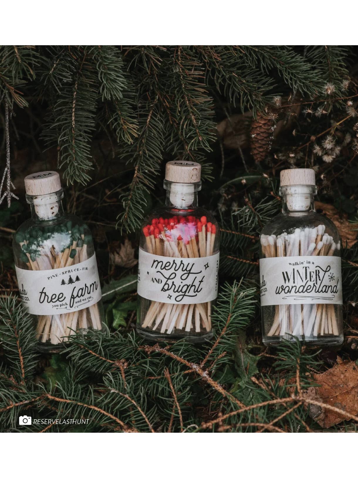 Vintage Apothecary Christmas Winter Wonderland Matches - Veranda Cafe & Mercantile