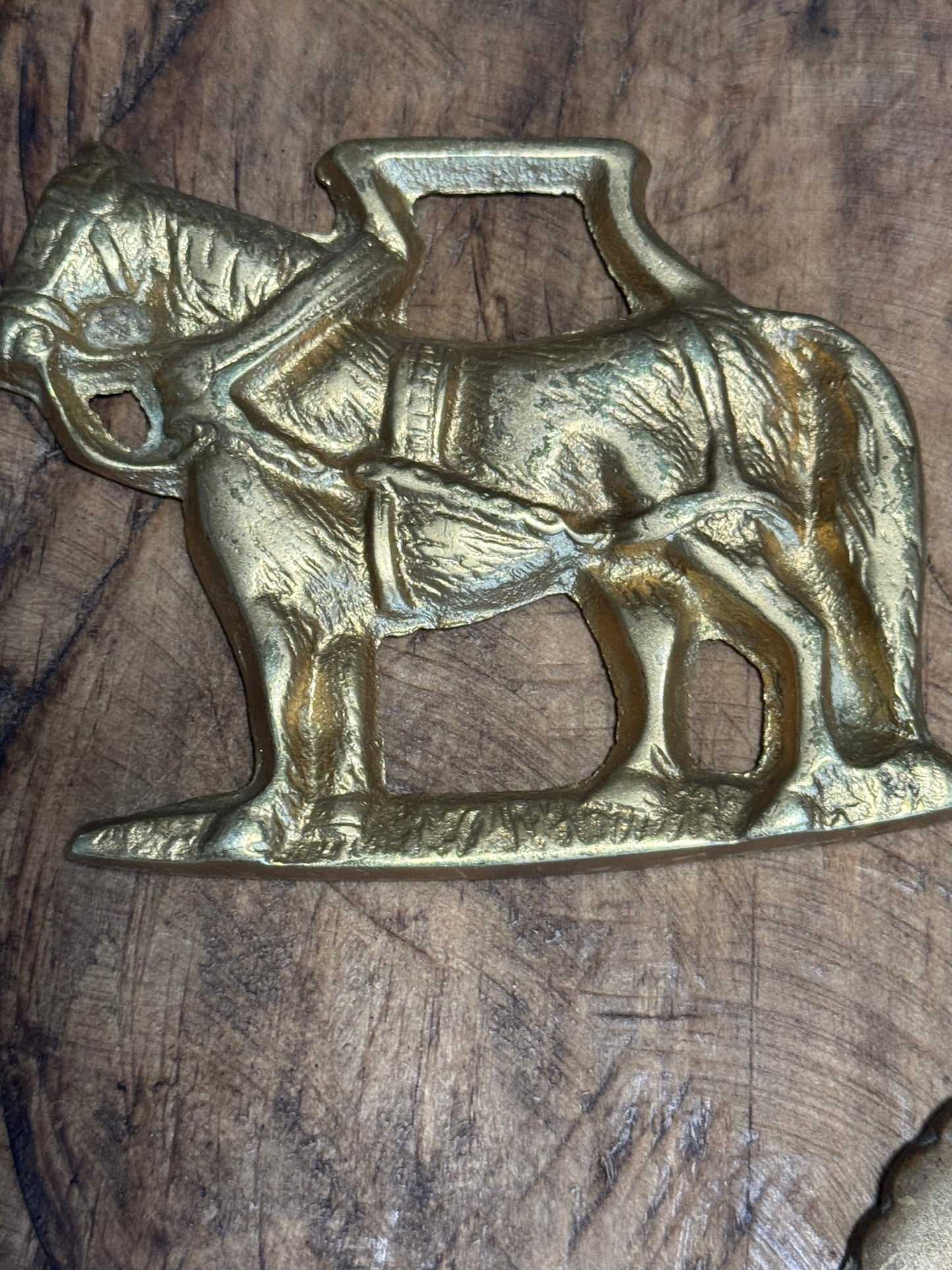 Vintage Brass Horse Medallion - Veranda Cafe & Mercantile