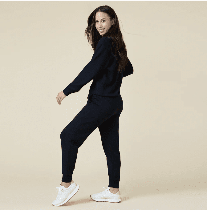 Vintage DreamTech Terry 1/4 Zip with Jogger - Black - Veranda Cafe & Mercantile