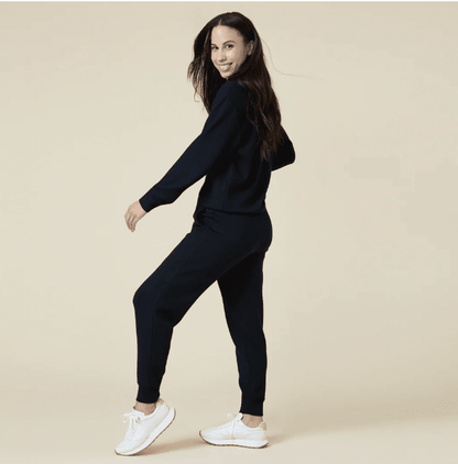 Vintage DreamTech Terry 1/4 Zip with Jogger - Black - Veranda Cafe & Mercantile