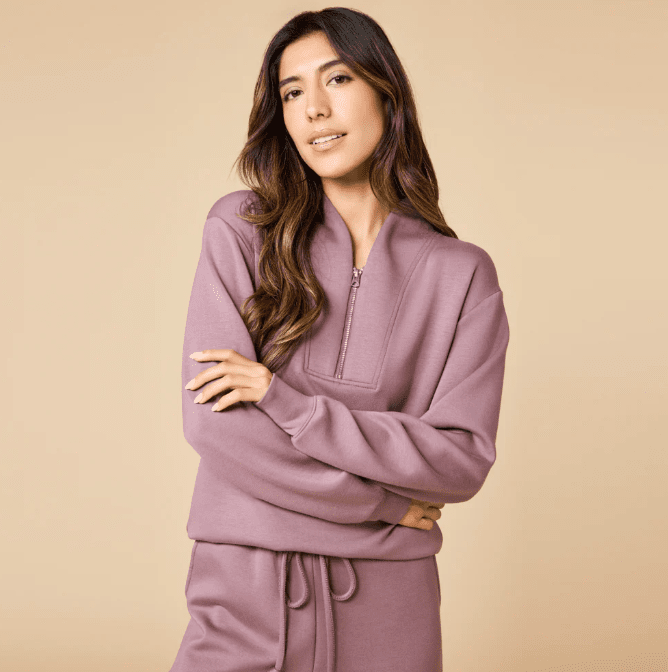 Vintage DreamTech Terry 1/4 Zip with Jogger - Driftwood - Veranda Cafe & Mercantile