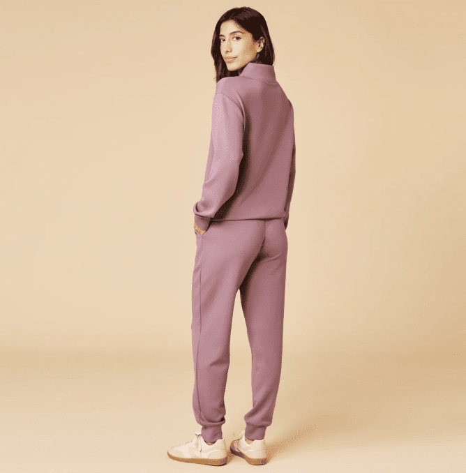 Vintage DreamTech Terry 1/4 Zip with Jogger - Driftwood - Veranda Cafe & Mercantile