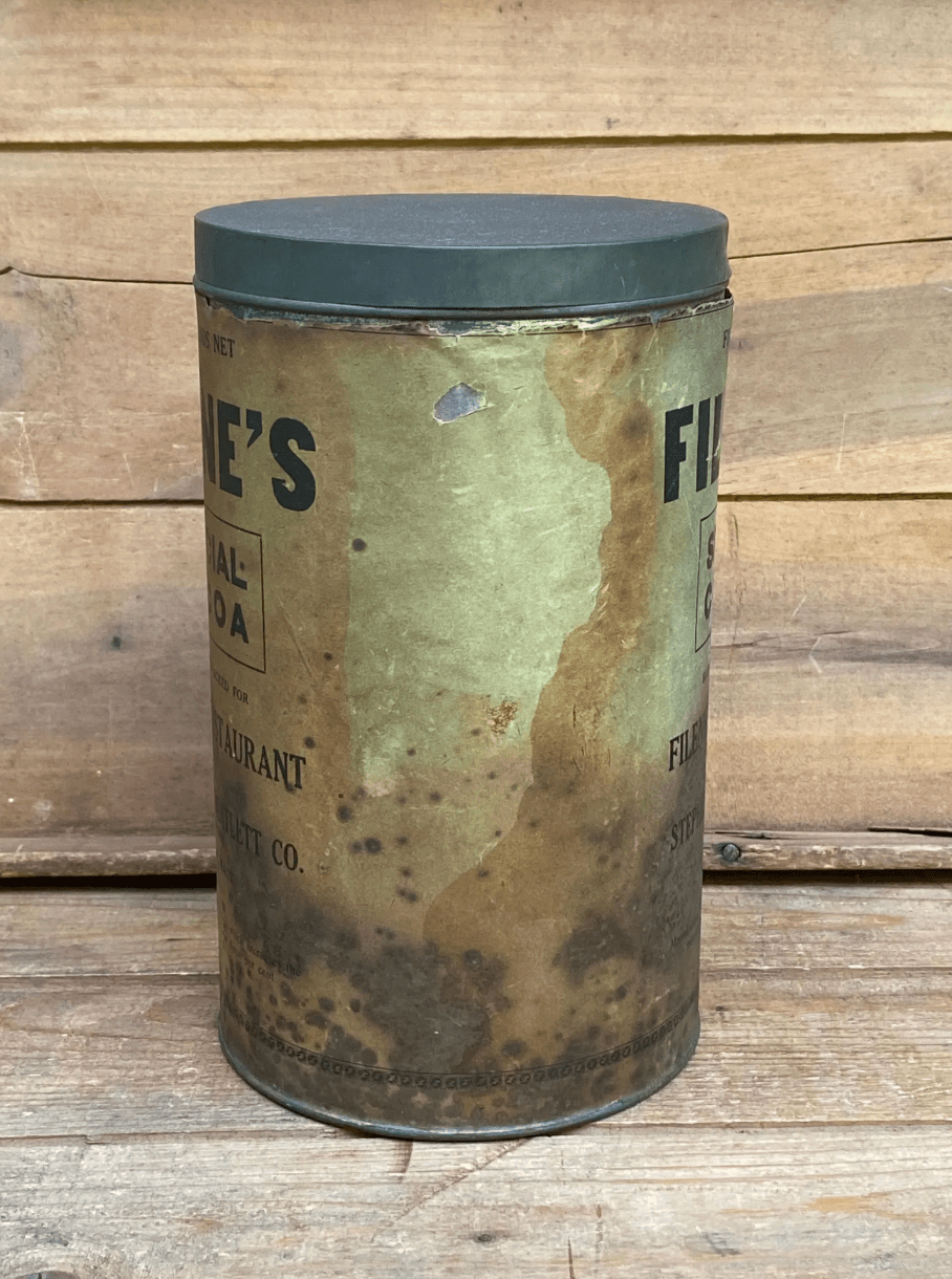Vintage Filene's Restaurant Cocoa Tin - Veranda Cafe & Mercantile