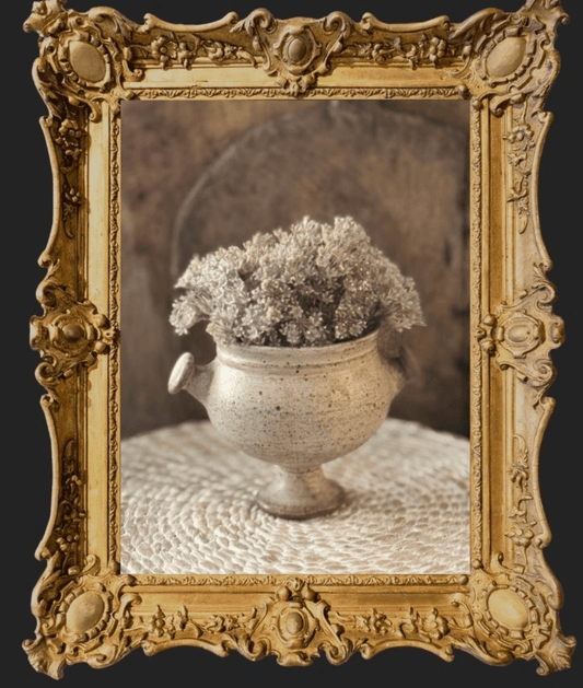 Vintage French Cream Footed Shrek Ear Pot - Veranda Cafe & Mercantile