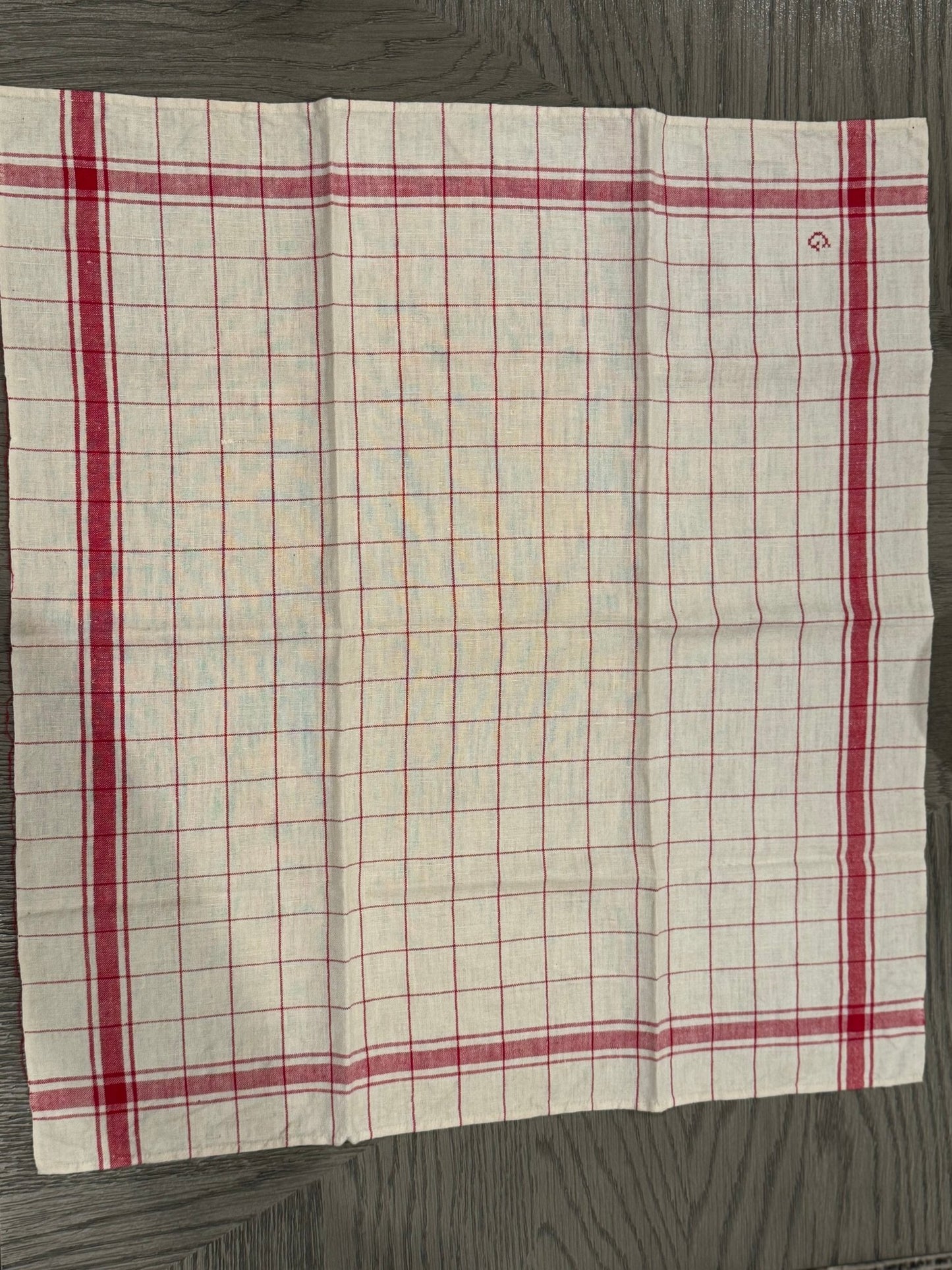 Vintage French Linen Towel - G - Veranda Cafe & Mercantile