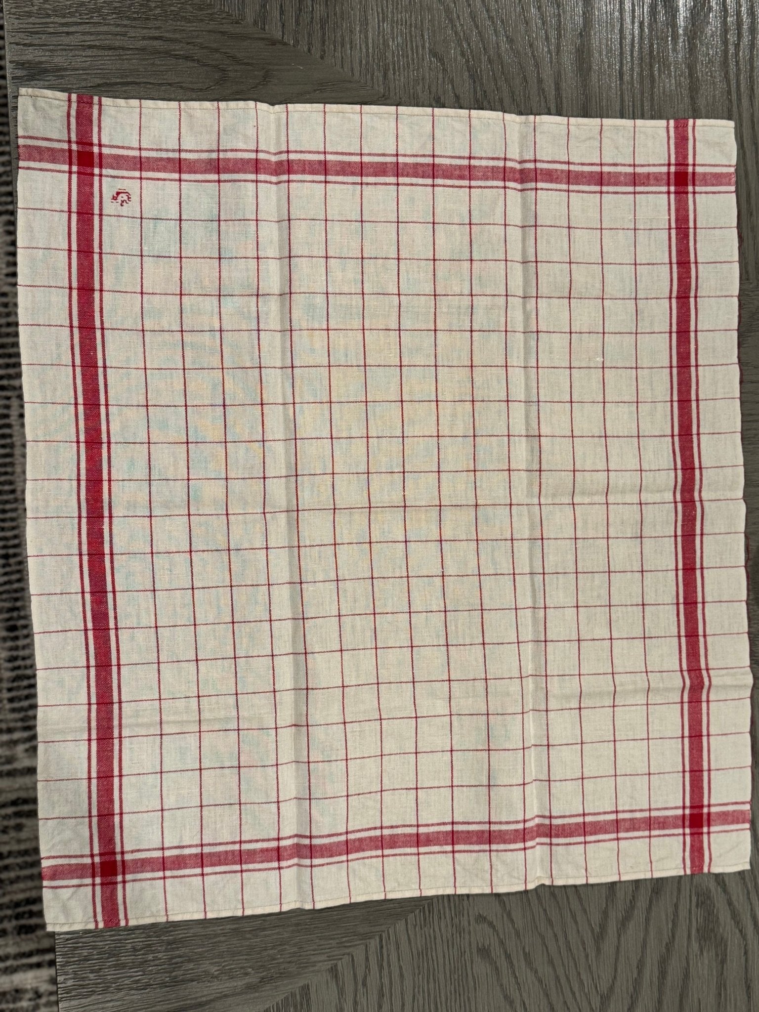 Vintage French Linen Towel - G - Veranda Cafe & Mercantile