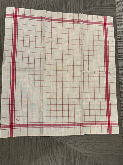 Vintage French Linen Towel - G - Veranda Cafe & Mercantile