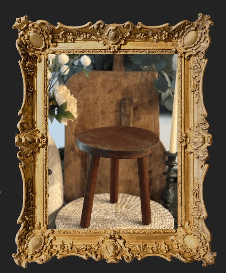 Vintage French Milking Stool - Veranda Cafe & Mercantile