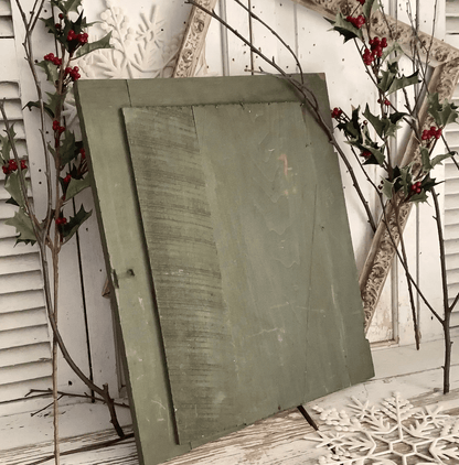 Vintage Green Wood Cabinet Cupboard Door - Veranda Cafe & Mercantile