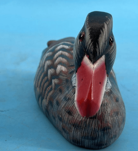 Vintage Hand - Painted Folk Art Wood Duck - Veranda Cafe & Mercantile