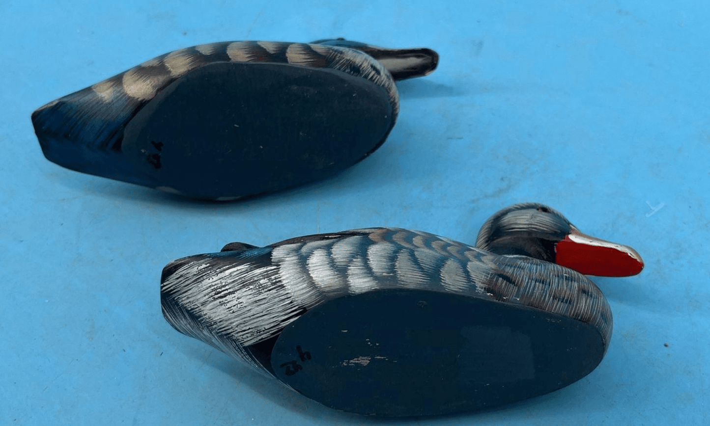 Vintage Hand - Painted Folk Art Wood Duck - Veranda Cafe & Mercantile