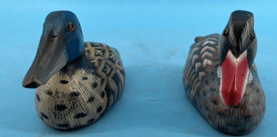 Vintage Hand - Painted Folk Art Wood Duck - Veranda Cafe & Mercantile