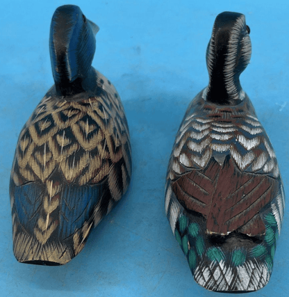 Vintage Hand - Painted Folk Art Wood Duck - Veranda Cafe & Mercantile