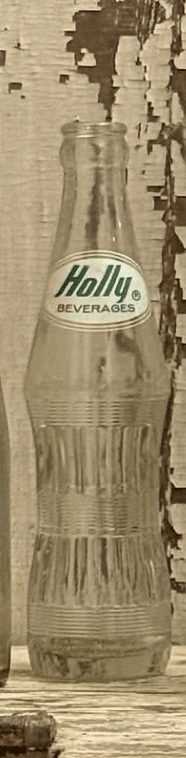 Vintage Holly Beverage Bottle - Veranda Cafe & Mercantile