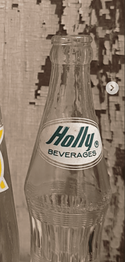 Vintage Holly Beverage Bottle - Veranda Cafe & Mercantile