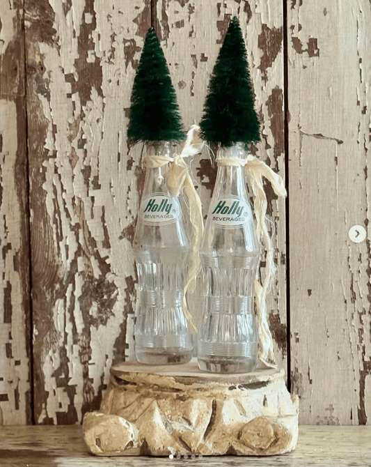 Vintage Holly Beverage Bottle - Veranda Cafe & Mercantile